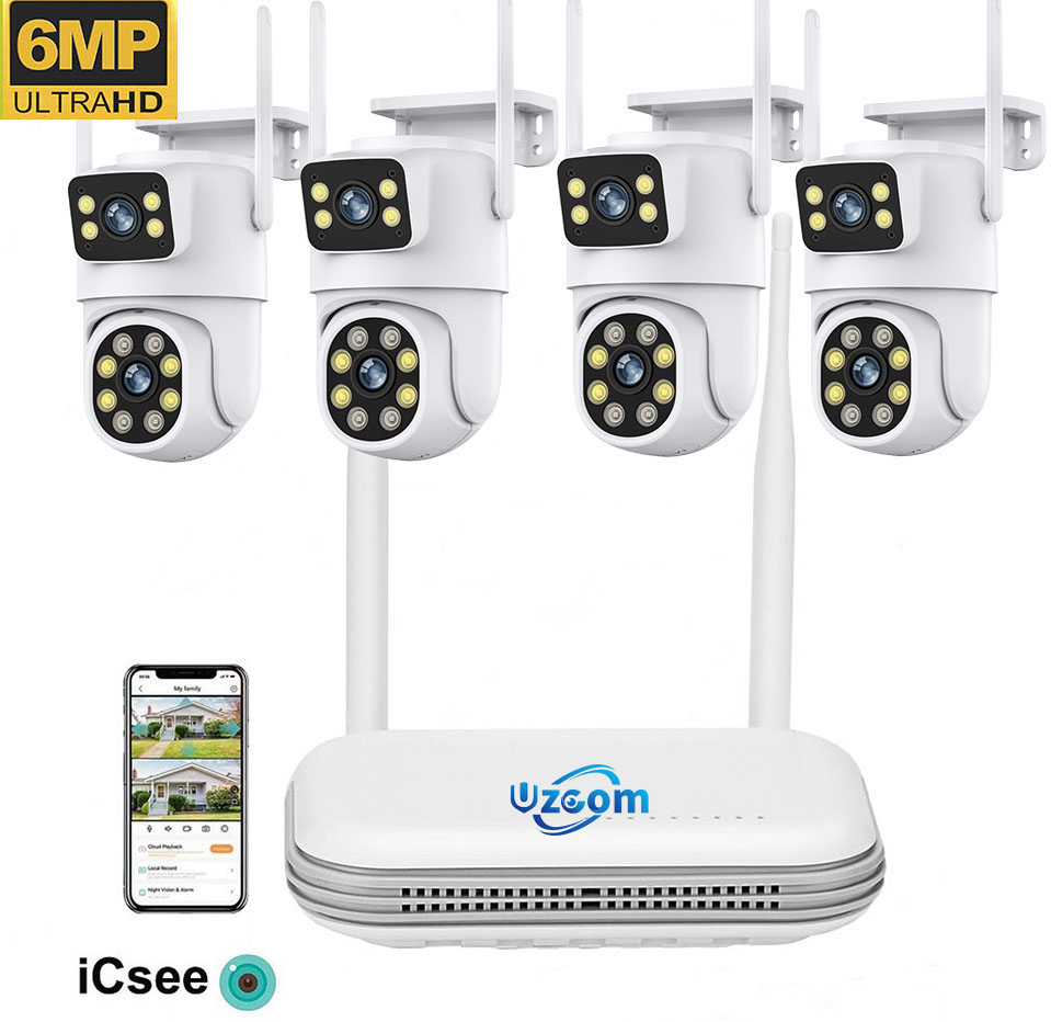 Home Security Video Systems - Kit NVR Wifi con Cámara IP