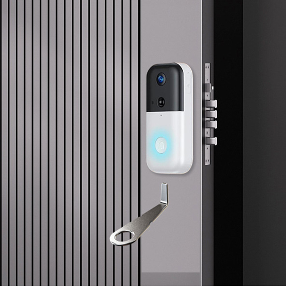 Home Security Essential - Llave plateada para timbre de video