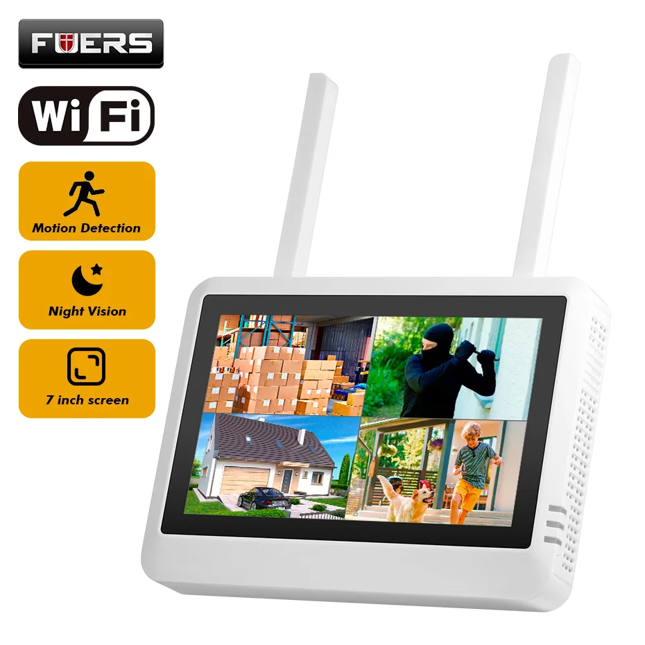 Home Security Video Systems - Sistema de seguridad NVR inalámbrico FUERS