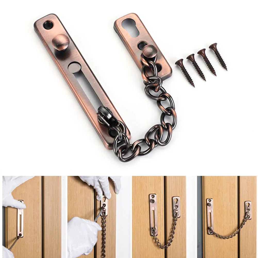Home Security Essential - Cadena de puerta con cerradura, cerradura