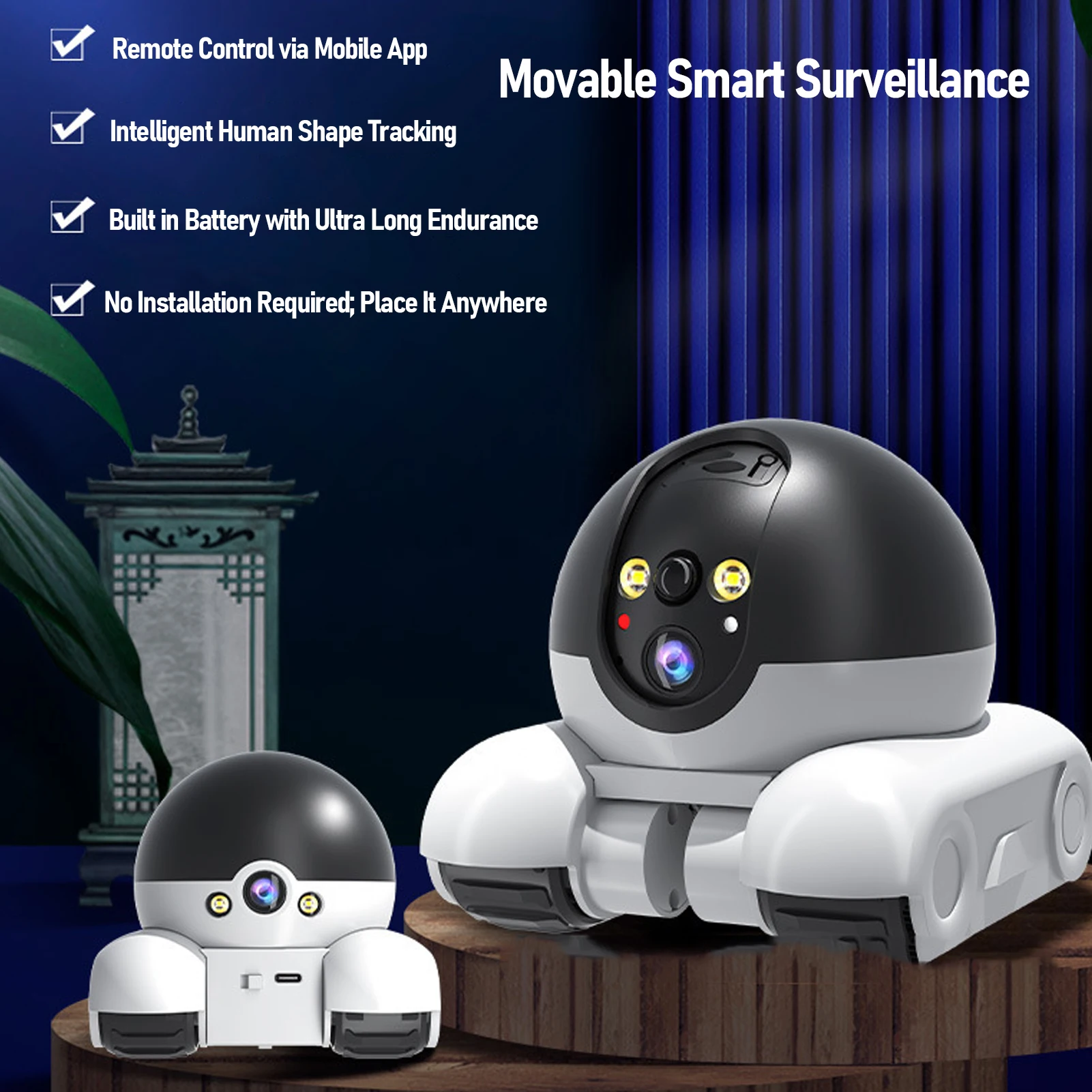 Home Security Robot Dog - Cámara de Seguridad Interior de 2MP
