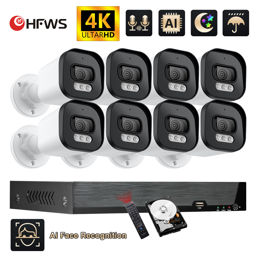 Nvr Kit 8 Channel - Hfws cctv cámara sistema de seguridad