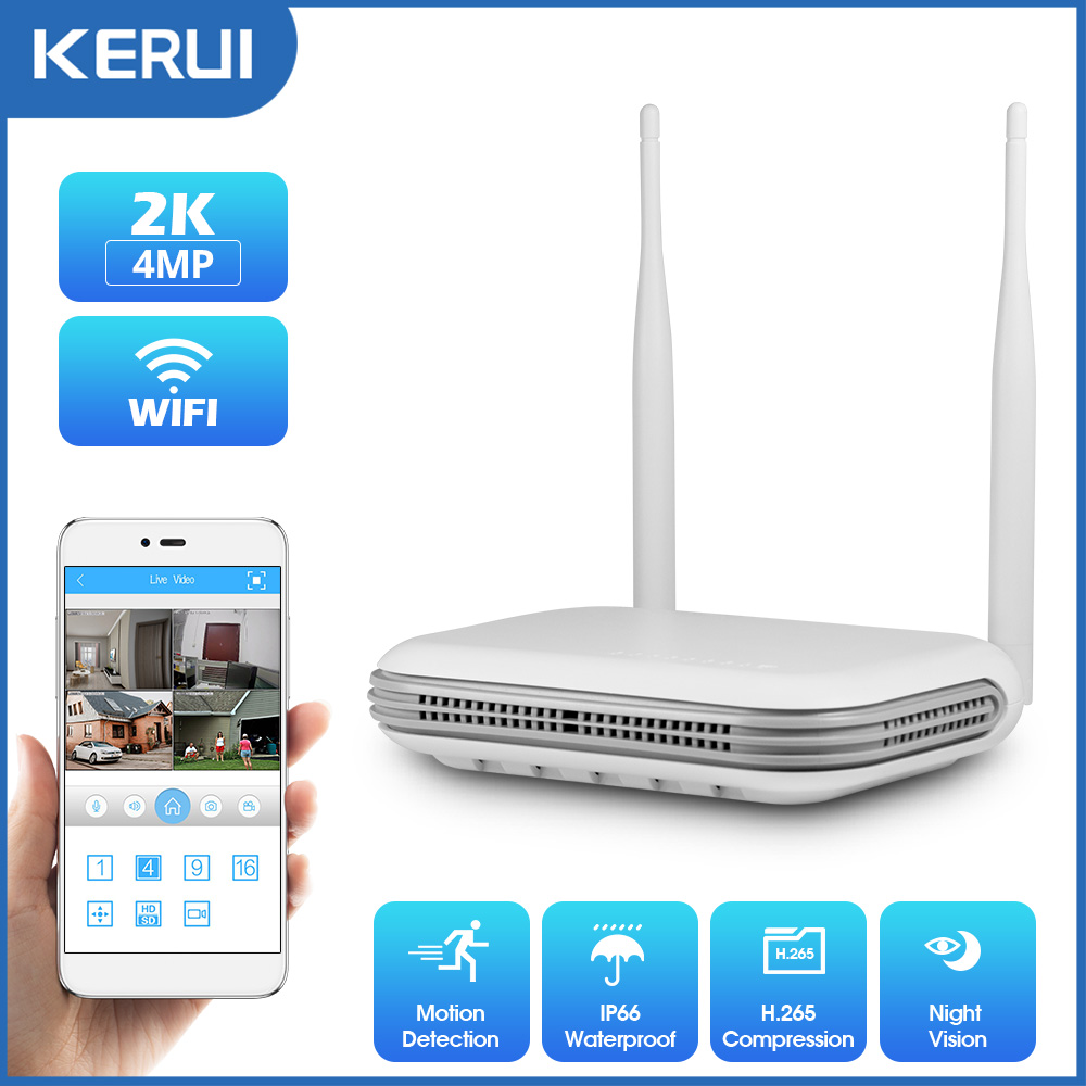 Nvr Kit 8 Channel - KERUI 2K 4MP cámara IP de