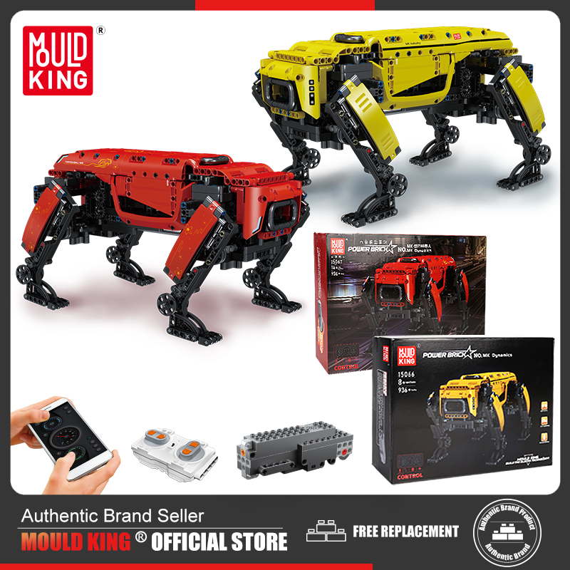 Home Security Robot Dog - MOULD KING-Robot técnico motorizado de juguete