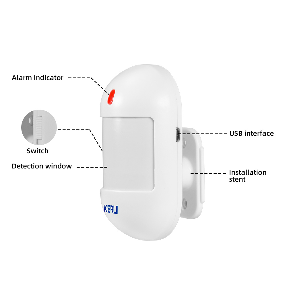 KERUI-Sensor de movimiento PIR - Home Security Battery reseña y precio