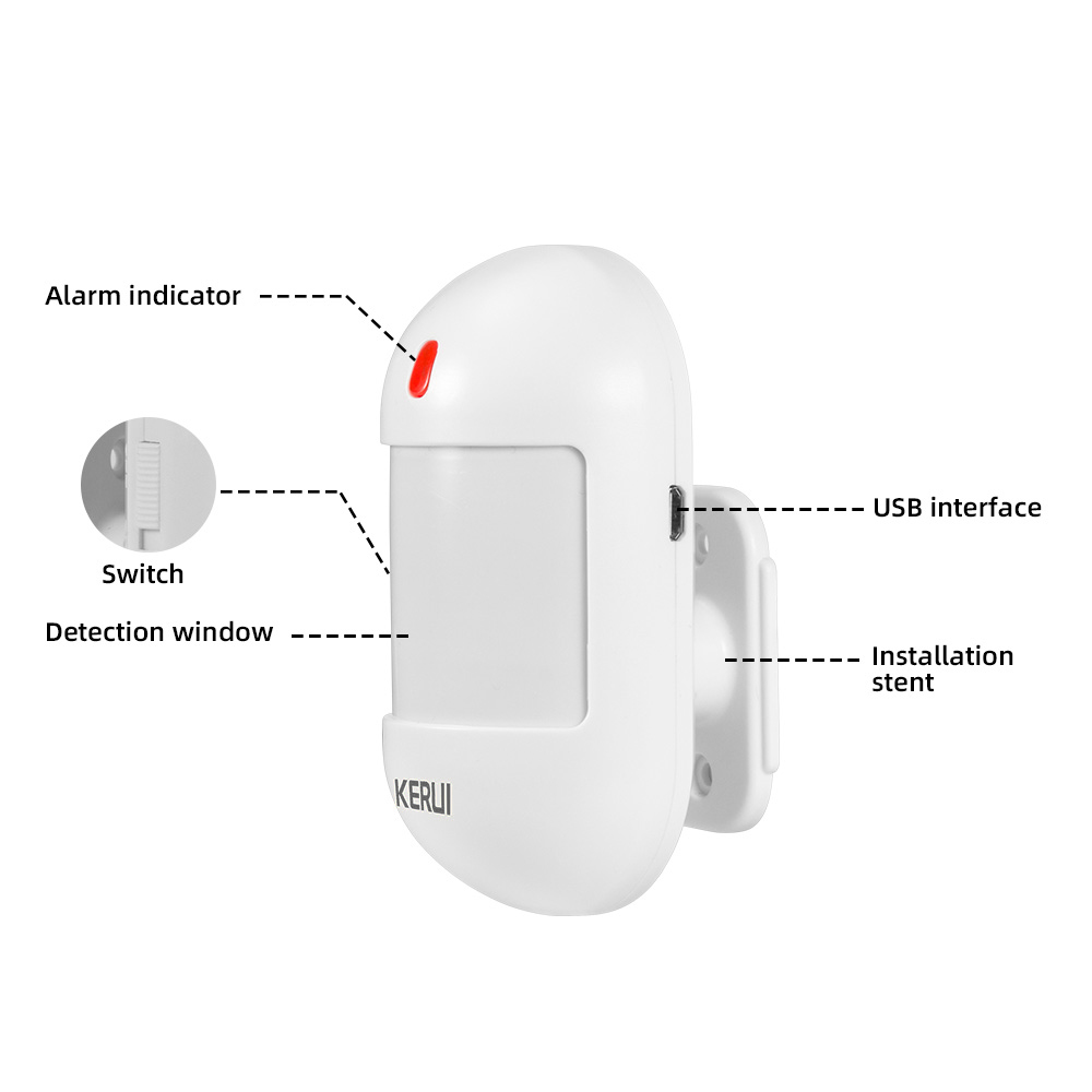 KERUI-Sensor de movimiento PIR - Home Security Battery reseña y precio