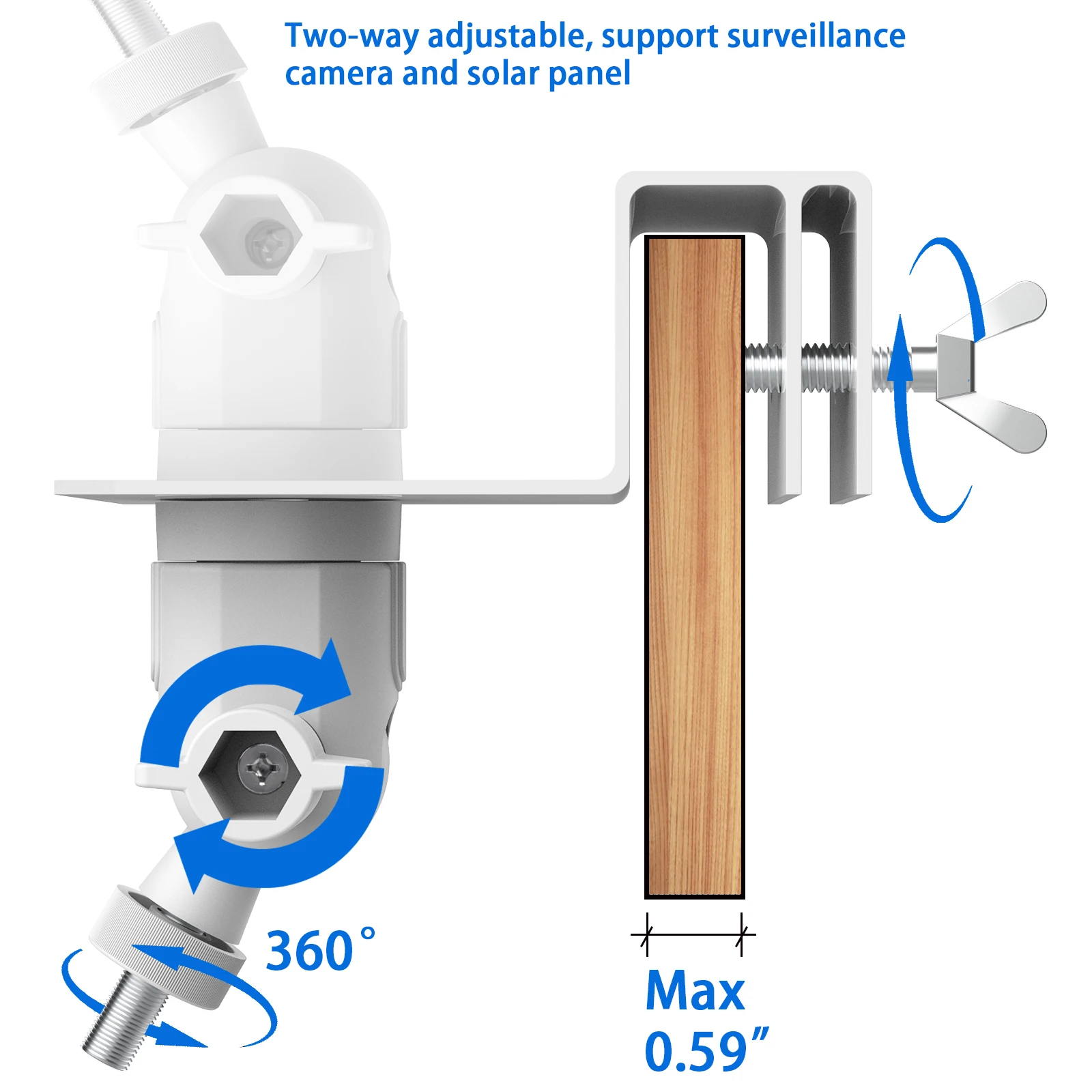Soporte de canalón blanco resi - Home Security Outdoor Cameras reseña y precio