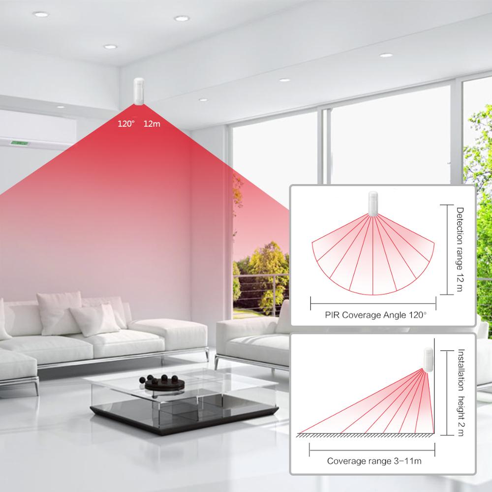 Sensor PIR de 433MHZ, alarma d - Home Security Battery reseña y precio