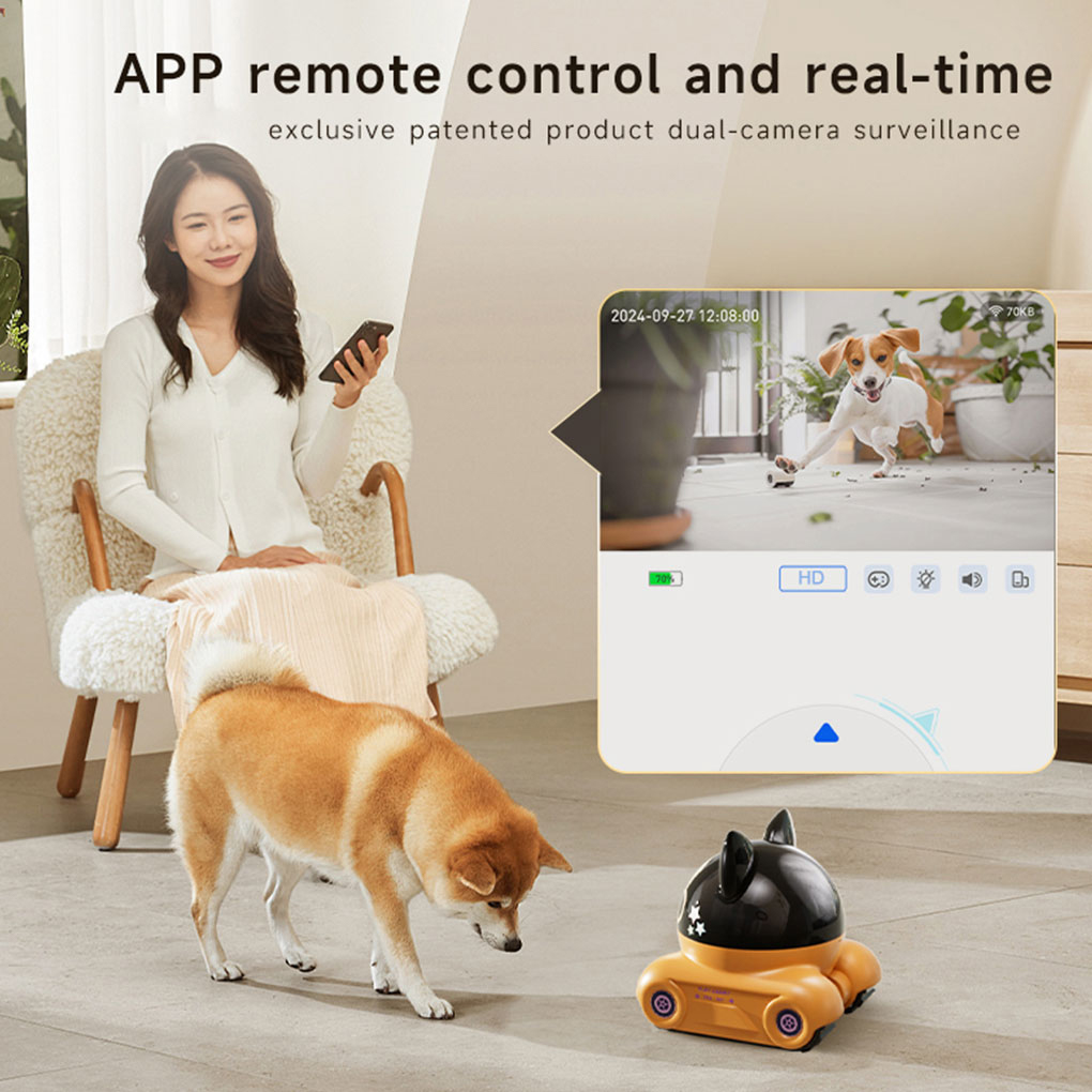 Cámara Robot con lente HD de 3 - Home Security Robot Dog reseña y precio