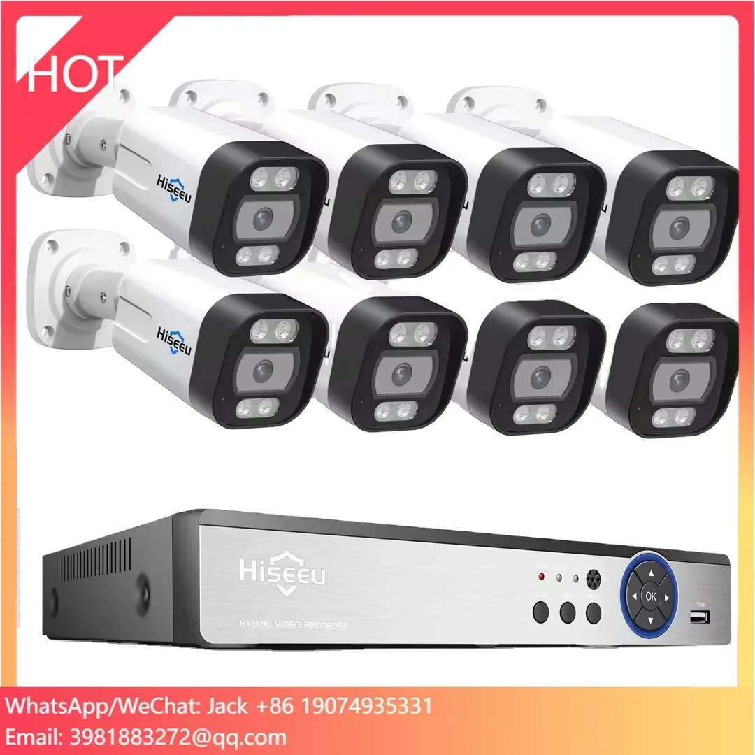 Hiseeu Kit de Sistema de Segur - Nvr Kit 8 Channel reseña y precio