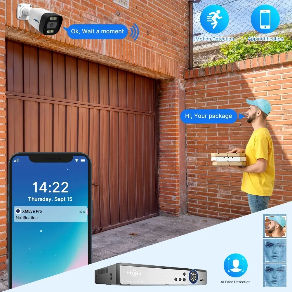 Hiseeu Kit de Sistema de Segur - Nvr Kit 8 Channel reseña y precio