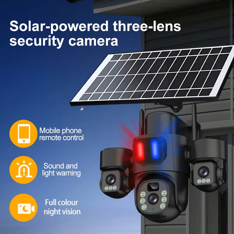 Cámara PTZ Solar WIFI para ext - Home Security Outdoor Cameras reseña y precio